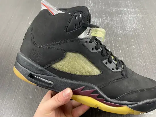Reps LUCY A Ma Maniere x Air FD1330-001 Jordan 5 Black 0412